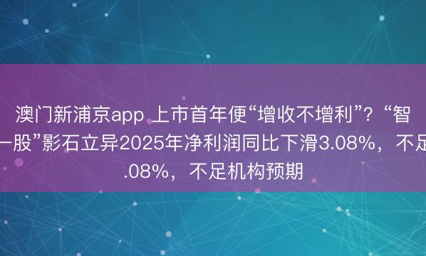 澳門新浦京app 上市首年便“增收不增利”？“智能影像第一股”影石立異2025年凈利潤同比下滑3.08%，不足機構(gòu)預(yù)期
